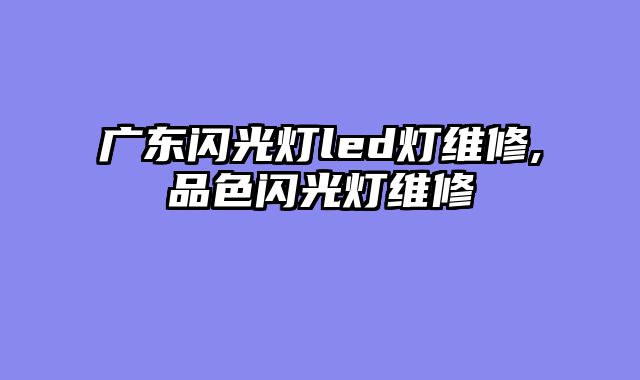 广东闪光灯led灯维修,品色闪光灯维修