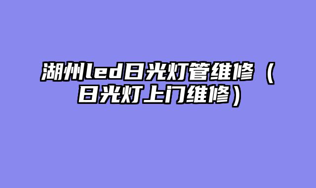 湖州led日光灯管维修（日光灯上门维修）