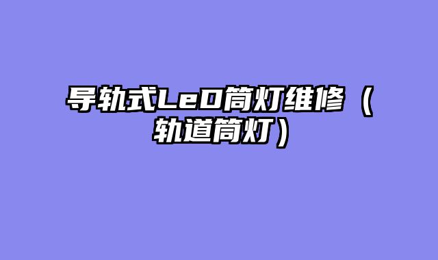 导轨式LeD筒灯维修（轨道筒灯）