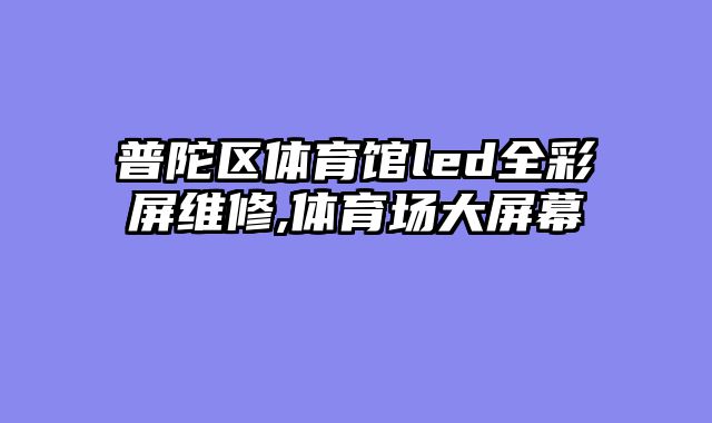 普陀区体育馆led全彩屏维修,体育场大屏幕