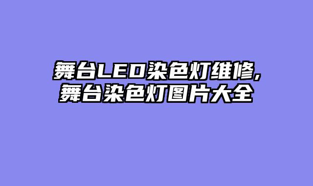 舞台LED染色灯维修,舞台染色灯图片大全