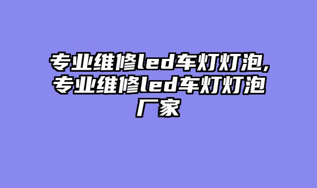 专业维修led车灯灯泡,专业维修led车灯灯泡厂家