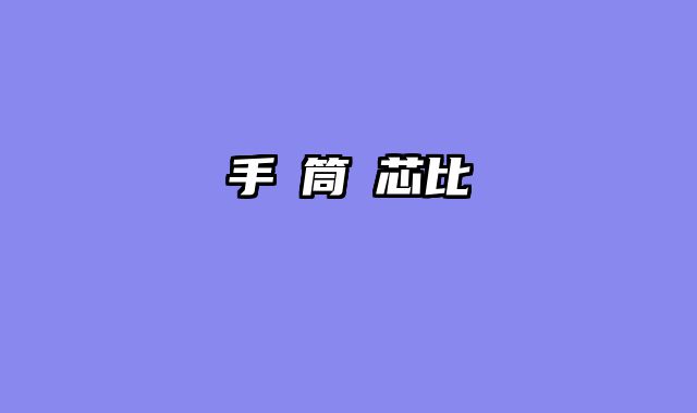 手電筒燈芯比較