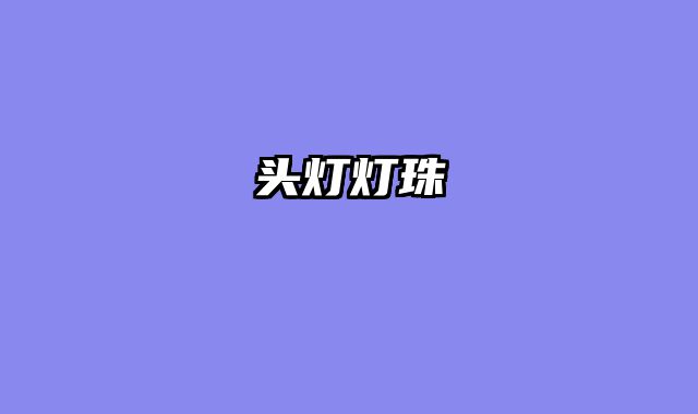 头灯灯珠