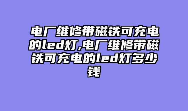 电厂维修带磁铁可充电的led灯,电厂维修带磁铁可充电的led灯多少钱