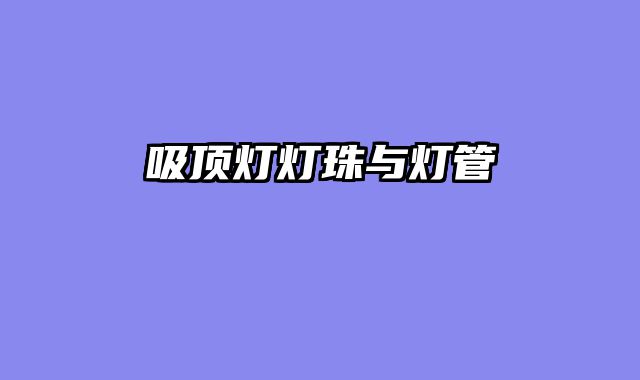 吸顶灯灯珠与灯管
