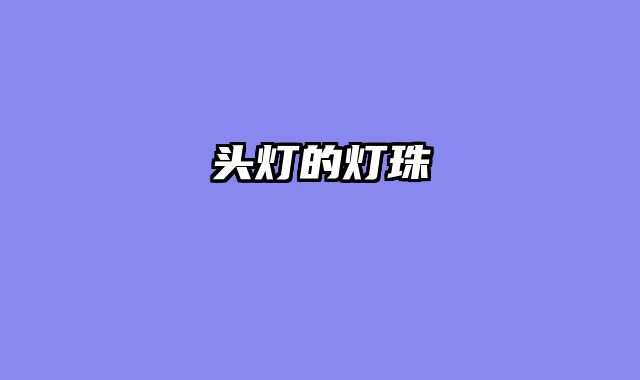 头灯的灯珠